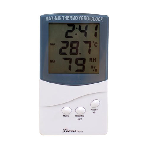 Indoor Thermometer Hygrometer Clock