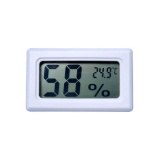 Small Digital Thermometer Hygrometer White